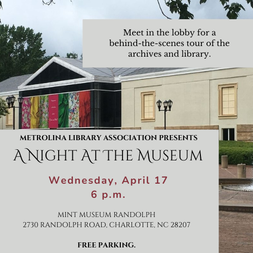 Poster for the Night at the Museum event.